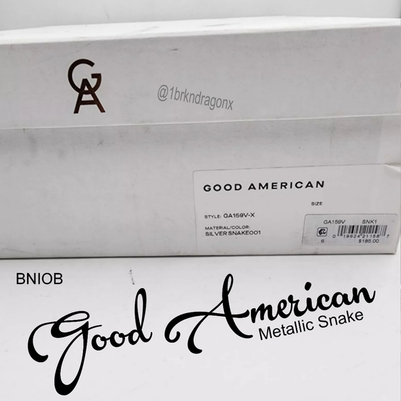 NWT Metallic Snake Platforms Open Toe Silver Block Heel Sandals Ankle Strap Lock - Picture 4 of 16